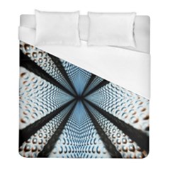 6th Dimension Metal Abstract Obtained Through Mirroring Duvet Cover (full/ Double Size) by Sudhe