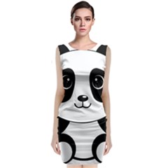 Bear Panda Bear Panda Animals Classic Sleeveless Midi Dress by Sudhe