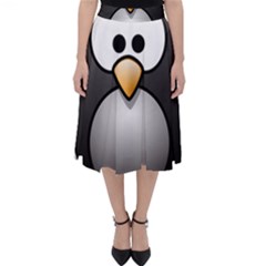 Penguin Birds Aquatic Flightless Classic Midi Skirt by Sudhe