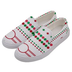 Christmas Borders Frames Holiday Men s Canvas Slip Ons by Sudhe