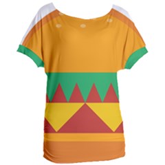 Burger Bread Food Cheese Vegetable Women s Oversized Tee by Sudhe