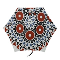 Mandala Art Ornament Pattern Mini Folding Umbrellas by Sudhe