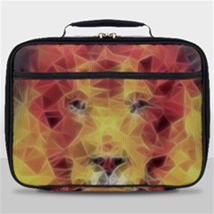 Fractal Lion Full Print Lunch Bag by Sudhe