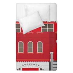 Red House Duvet Cover Double Side (single Size) by Sudhe