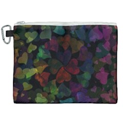 Falling Hearts  Canvas Cosmetic Bag (xxl) by LoolyElzayat