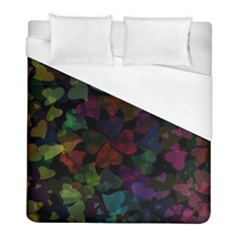 Falling Hearts  Duvet Cover (full/ Double Size) by LoolyElzayat