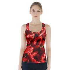 Red Chili Racer Back Sports Top by Sudhe