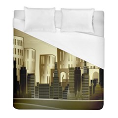 Architecture City House Duvet Cover (full/ Double Size) by Sudhe