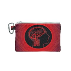 Artificial Intelligence Brain Think Canvas Cosmetic Bag (small) by Sudhe