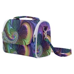 Fractal Artwork Art Swirl Vortex Satchel Shoulder Bag by Sudhe