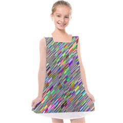 Waves Background Wallpaper Stripes Kids  Cross Back Dress by Sudhe