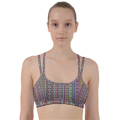 Psychedelic Background Wallpaper Line Them Up Sports Bra by Sudhe