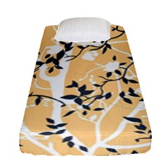 Floral Pattern Background Fitted Sheet (single Size) by Sudhe