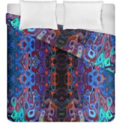 Kaleidoscope Art Pattern Ornament Duvet Cover Double Side (king Size) by Sudhe