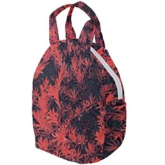 Orange Etched Background Travel Backpacks by Sudhe