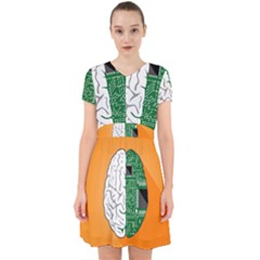 Technology Brain Digital Creative Adorable In Chiffon Dress by Sudhe