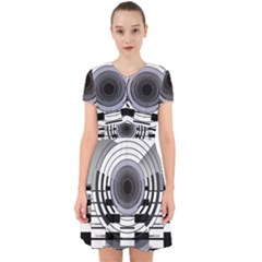 Glass Illustration Technology Adorable In Chiffon Dress by Sudhe