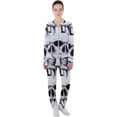 Skull Knife Euclidean Vector Skull Sword Inserted Casual Jacket And Pants Set by Sudhe