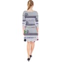 Game Boy White Quarter Sleeve Front Wrap Dress View2