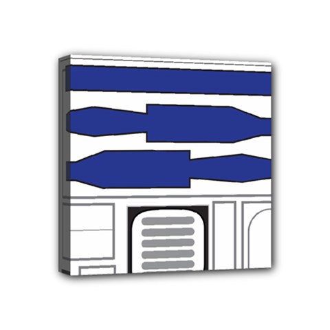 R2 Series Astromech Droid Mini Canvas 4  X 4  (stretched) by Sudhe