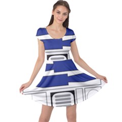 R2 Series Astromech Droid Cap Sleeve Dress by Sudhe