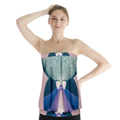 Digital Art Art Artwork Abstract Strapless Top by Pakrebo