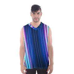 Abstract Fractal Pattern Lines Men s Basketball Tank Top by Pakrebo