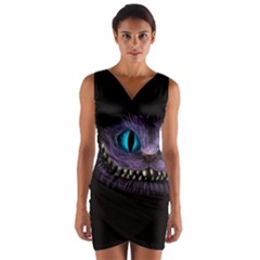 Cheshire Cat Animation Wrap Front Bodycon Dress by Sudhe