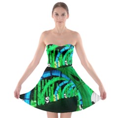 Dragon Lights Panda Strapless Bra Top Dress by Riverwoman