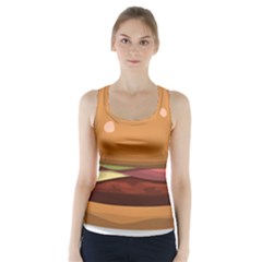 Hamburger Cheeseburger Burger Lunch Racer Back Sports Top by Sudhe