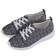 Black And White Filigree Women s Lightweight Sports Shoes by retrotoomoderndesigns