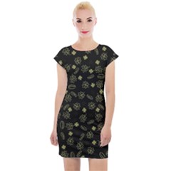 St Patricks Day Pattern Cap Sleeve Bodycon Dress by Valentinaart