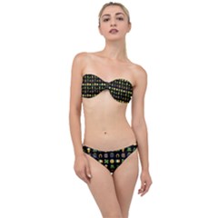 St Patricks Day Pattern Classic Bandeau Bikini Set by Valentinaart