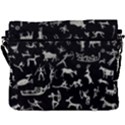 Petroglyph Nordic Beige And Black Background Petroglyph Nordic Beige And Black Background Buckle Messenger Bag View3