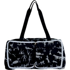 Petroglyph Nordic Beige And Black Background Petroglyph Nordic Beige And Black Background Multi Function Bag by snek