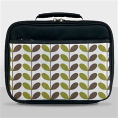 Leaf Plant Pattern Seamless Lunch Bag by Pakrebo