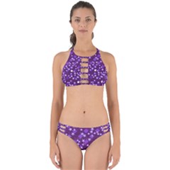 Textile Cross Pattern Square Perfectly Cut Out Bikini Set by Pakrebo