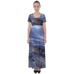 Ohio Supreme Court View High Waist Short Sleeve Maxi Dress by Riverwoman