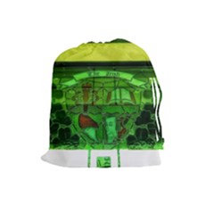 Dublin Scioto Irish Window Drawstring Pouch (large) by Riverwoman