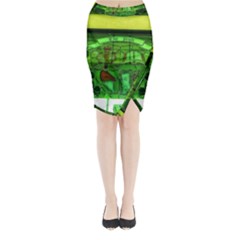 Dublin Scioto Irish Window Midi Wrap Pencil Skirt by Riverwoman