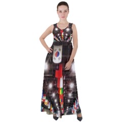 Flags Of Dublin Scioto Empire Waist Velour Maxi Dress by Riverwoman