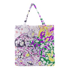 Sketchlines01 Grocery Tote Bag by PurpleDuckyDesigns