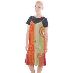 Ring Kringel Background Abstract Red Camis Fishtail Dress by Mariart