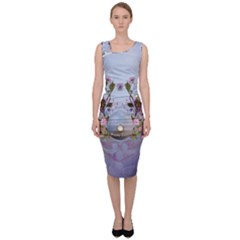 Easter Egg With Flowers Sleeveless Pencil Dress by FantasyWorld7