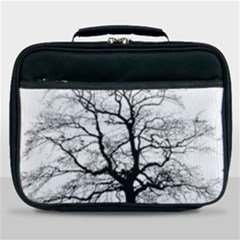 Tree Silhouette Winter Plant Lunch Bag by Pakrebo