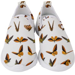 Butterfly Butterflies Insect Swarm Kids  Slip On Sneakers by Pakrebo