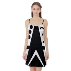 Black And White Geometric Design Satin Night Slip by yoursparklingshop