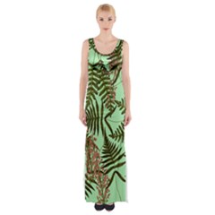 Fern Green Maxi Thigh Split Dress by snowwhitegirl