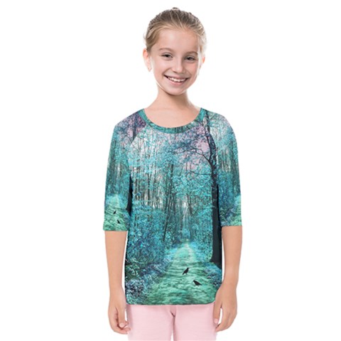 Blue Forest Kids  Quarter Sleeve Raglan Tee by snowwhitegirl