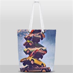 Pretty Colors Cars Full Print Rope Handle Tote (small) by StarvingArtisan